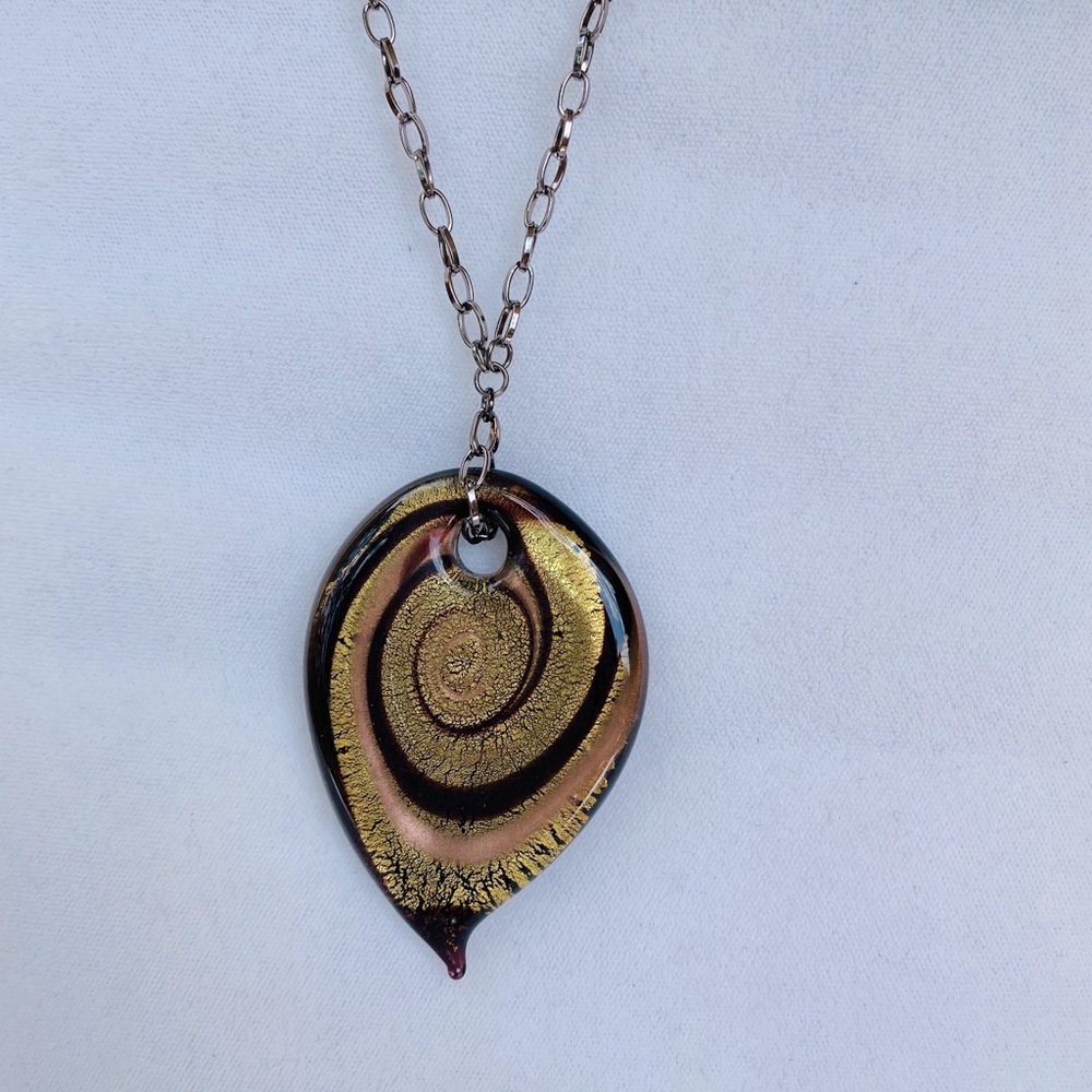 🍄2@45.00🍄 Murano Venetian glass pendant